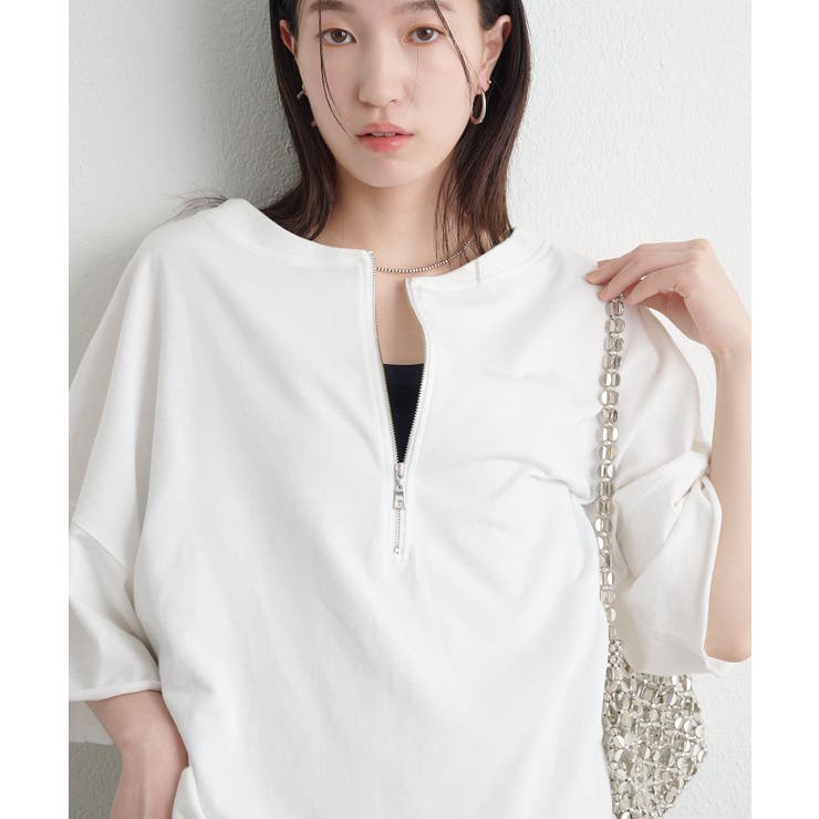 Omekashi】ハーフジップ2WAYTシャツ[品番：PALW0005508]｜PAL