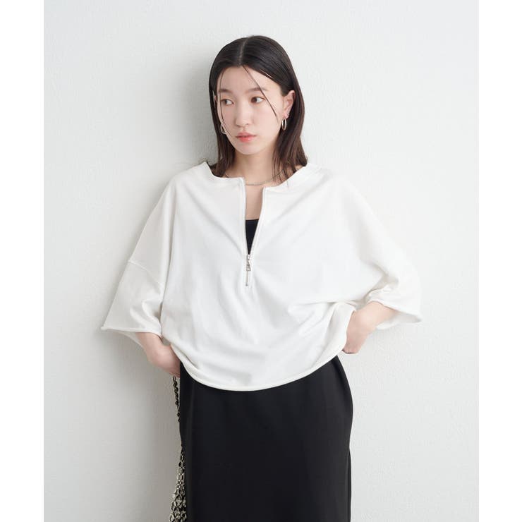 Omekashi】ハーフジップ2WAYTシャツ[品番：PALW0005508]｜PAL