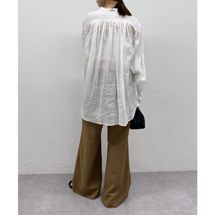 LOUNGEDRESS 20thリネンギャザーチュニック Loungedress】20thリネンギャザーチュニック | OUTLET