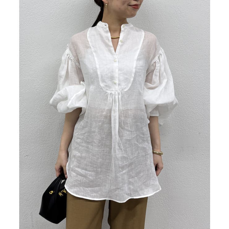 Loungedress】20thリネンギャザーチュニック[品番：PALW0005550