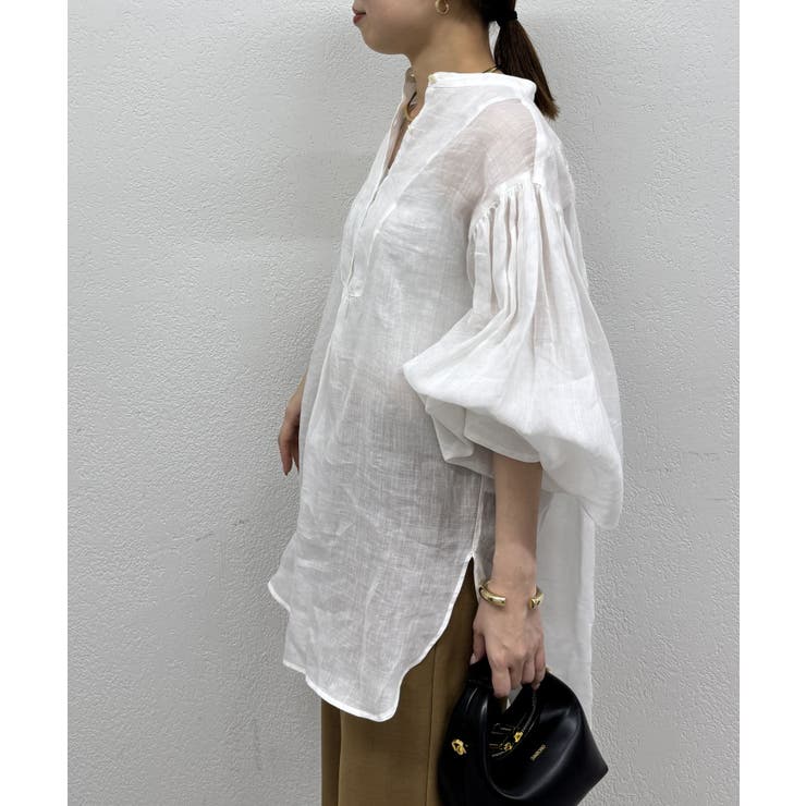 LOUNGEDRESS 20thリネンギャザーチュニック Loungedress】20thリネンギャザーチュニック | OUTLET