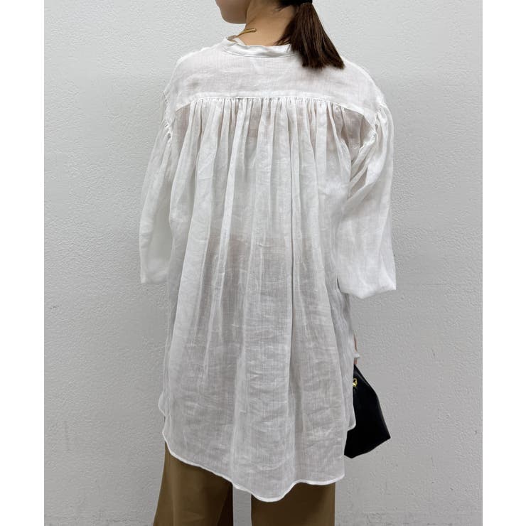 新品　Loungedress リネンギャザーチュニック　ラウンジドレス Loungedress】20thリネンギャザーチュニック | OUTLET