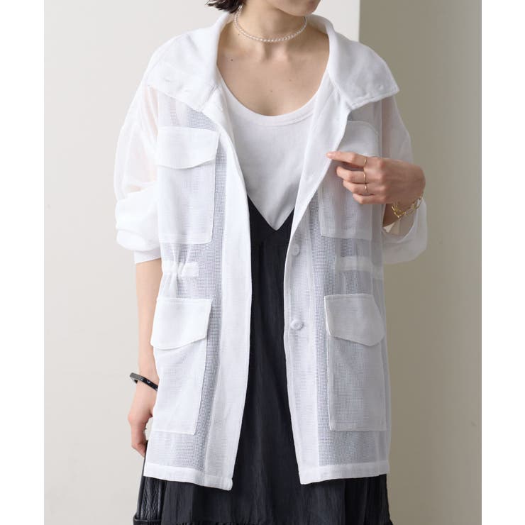 OFF | 【Omekashi】メッシュスタンドブルゾン | PAL GROUP OUTLET