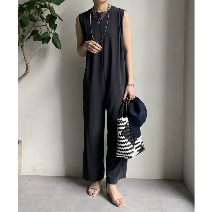 DouDou フロントジップサロペット DouDou（ドゥドゥ） サロペット オーバーオール フロントジップ