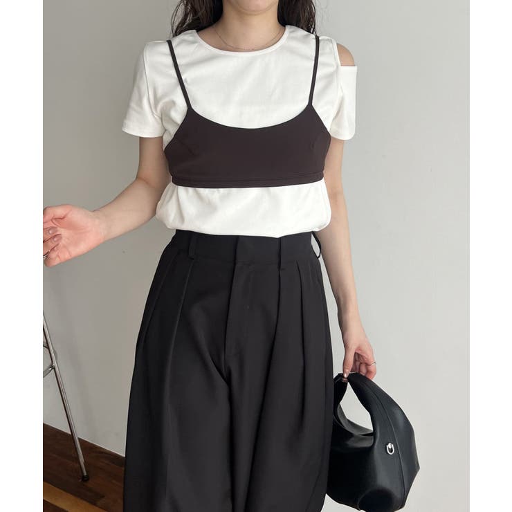 CAPRICIEUX LE'MAGE】ビスチェSETアシメT[品番：PALW0005739