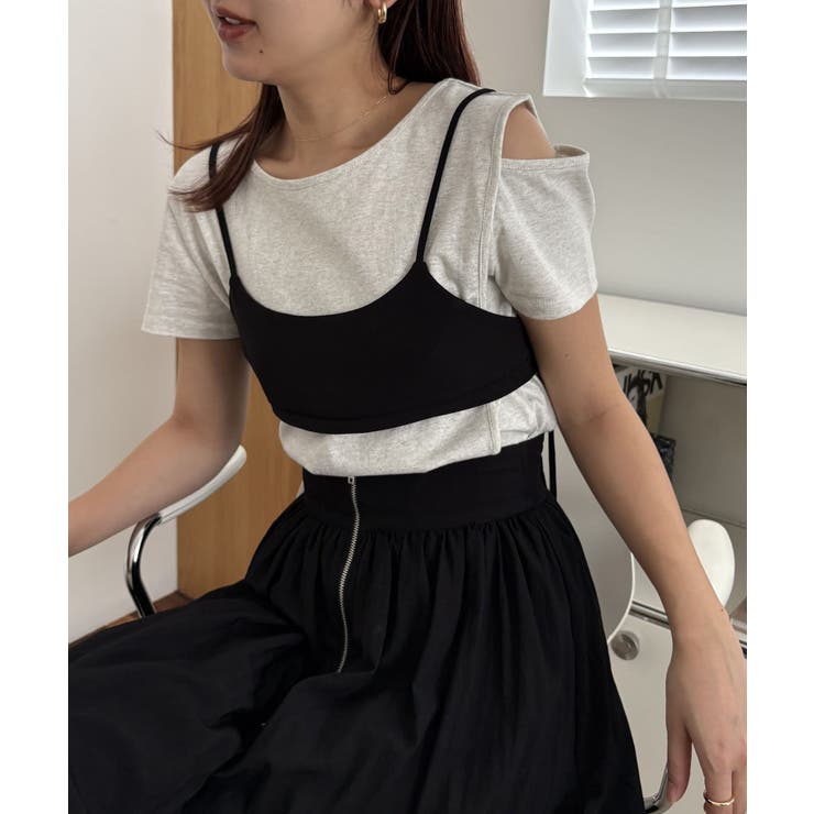 CAPRICIEUX LE'MAGE】ビスチェSETアシメT[品番：PALW0005739