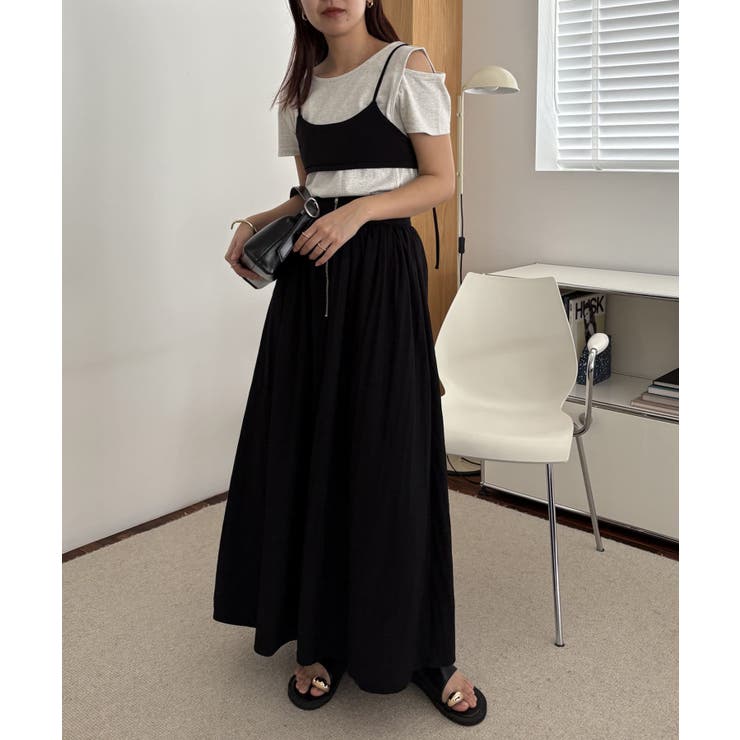 CAPRICIEUX LE'MAGE】ビスチェSETアシメT[品番：PALW0005739
