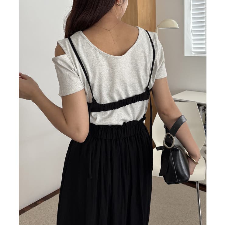 CAPRICIEUX LE'MAGE】ビスチェSETアシメT[品番：PALW0005739