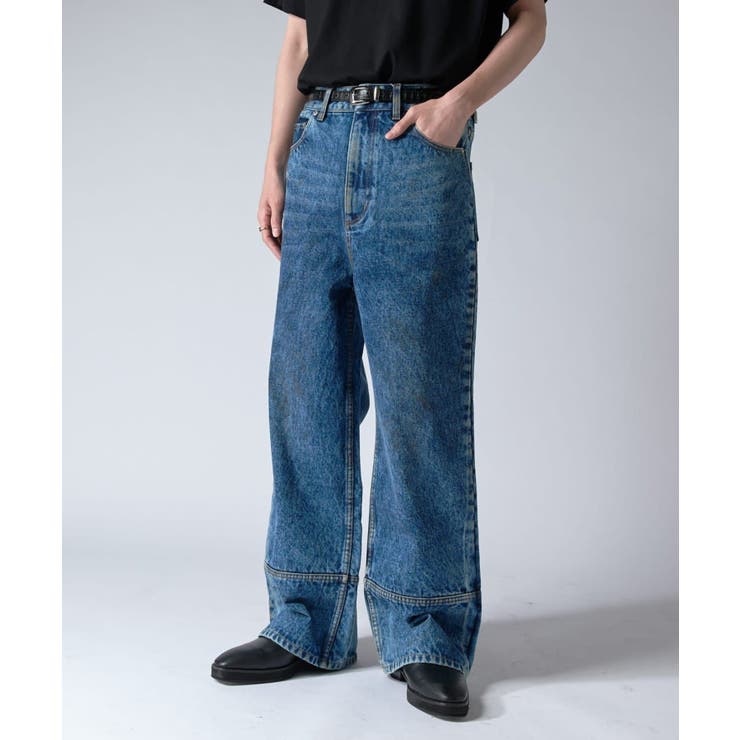 【Lui's】00's chemical washed wide denim | PAL GROUP OUTLET | 詳細画像1 