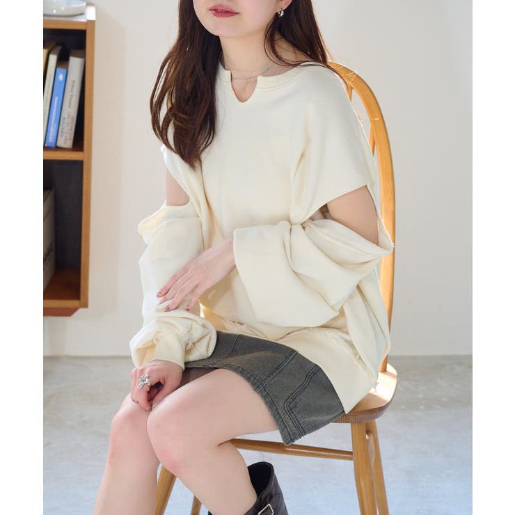 kastane カットアウトBIGスウェット Kastane】カットアウトBIGスウェット[品番：PALW0005733]｜PAL