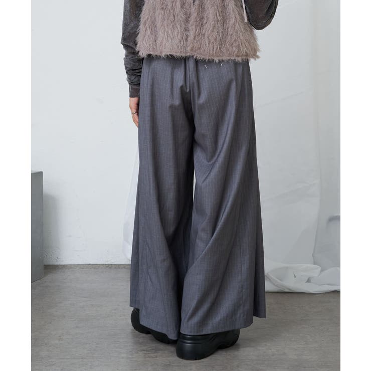 【RAY CASSIN】ステッチ入りベルト付きワイドタックスラックスPT | PAL GROUP OUTLET | 詳細画像45 