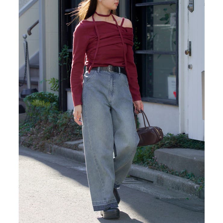 【RAY CASSIN】ベルト付デニムルーズPT | PAL GROUP OUTLET | 詳細画像19 