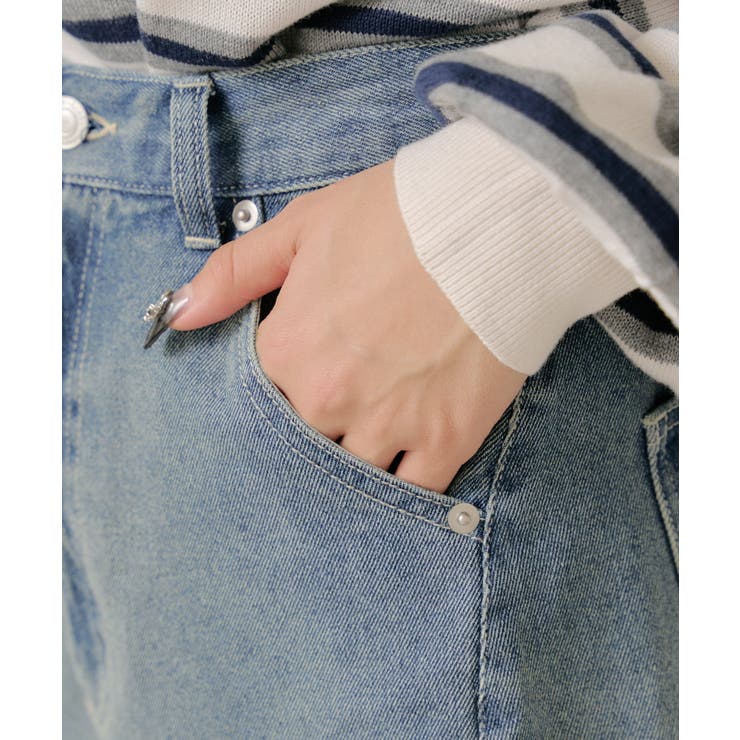 【RAY CASSIN】ベルト付デニムルーズPT | PAL GROUP OUTLET | 詳細画像35 