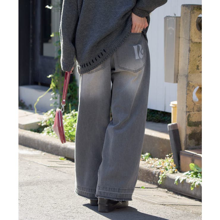 GRY | 【RAY CASSIN】ベルト付デニムルーズPT | PAL GROUP OUTLET