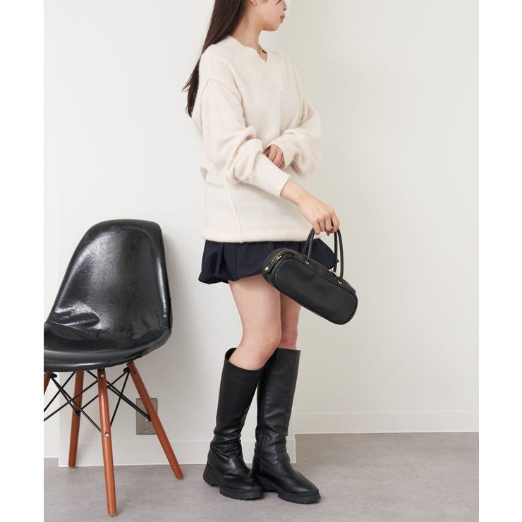 【RAY CASSIN】アンゴラVネックニット | PAL GROUP OUTLET | 詳細画像4