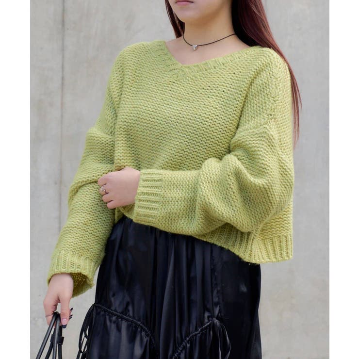 【RAY CASSIN】ループロゴルーズ短丈ニット | PAL GROUP OUTLET | 詳細画像39 