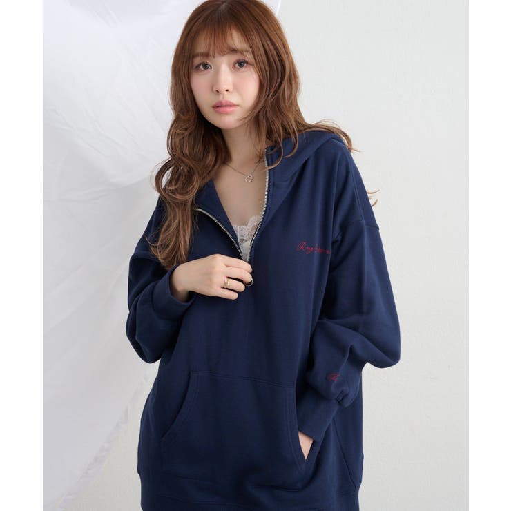 【RAY CASSIN】ハーフZIPフードチュニック | PAL GROUP OUTLET | 詳細画像11 