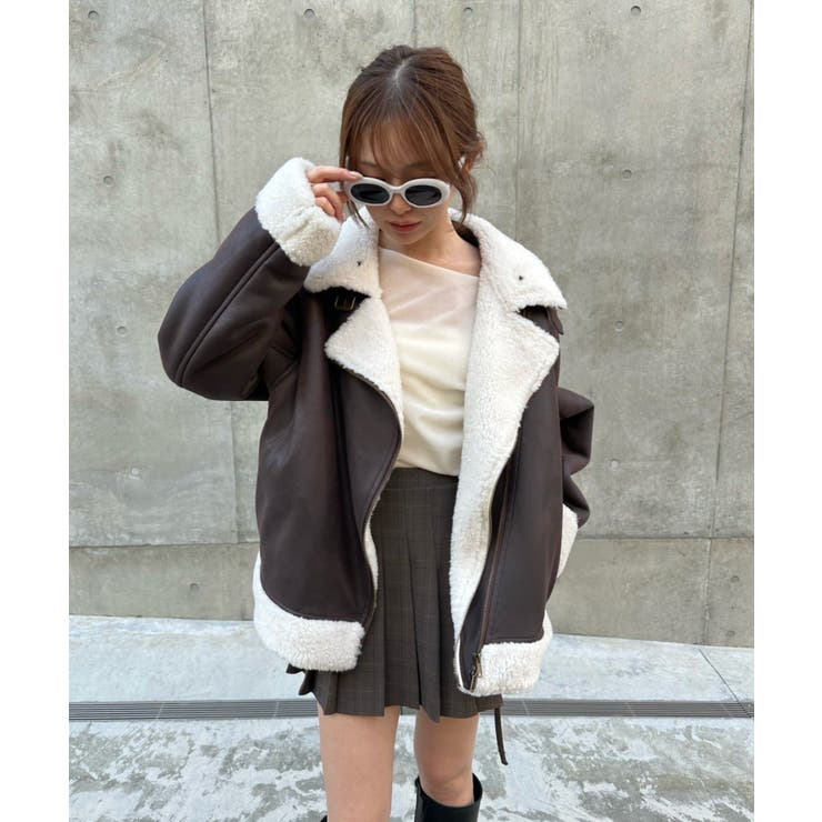 リバーシブル！　RAY CASSIN　リバーシブルライダースジャケット　ミドル丈 RAY CASSIN】リバーシブルライダースJKT[品番：PALW0005795]｜PAL