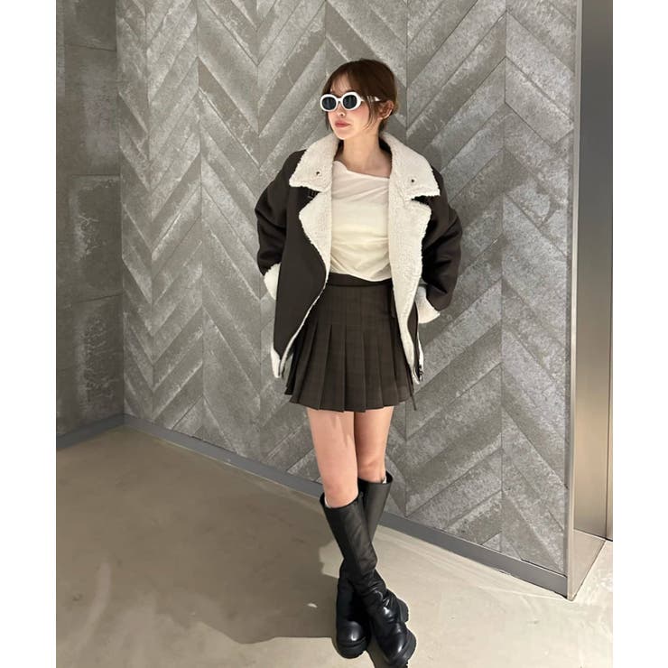 Ray Cassin ミドル丈シャギーコート　新品未使用品 パル PAL 【RAY CASSIN】【2way仕様】ミドル丈スタンドPコート