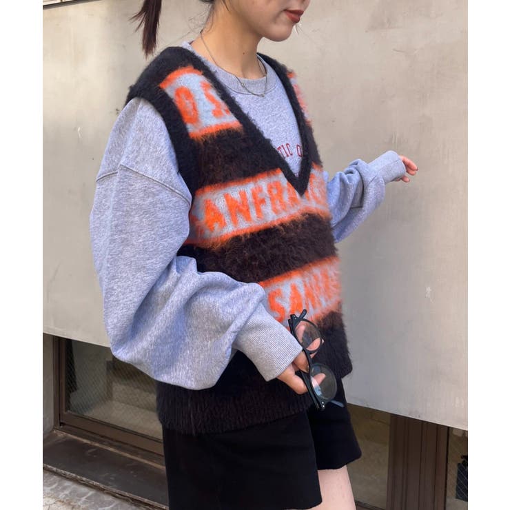 【CIAOPANIC TYPY】H.Sロゴジャガードニットベスト | PAL GROUP OUTLET | 詳細画像12 