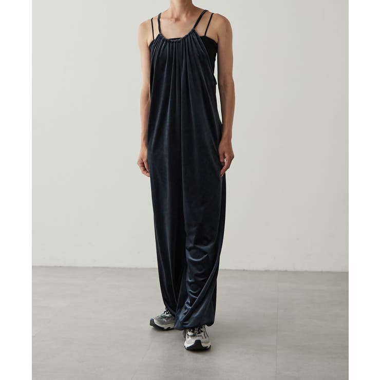 【earthy_】ベロアキャミサロペット | PAL GROUP OUTLET | 詳細画像14