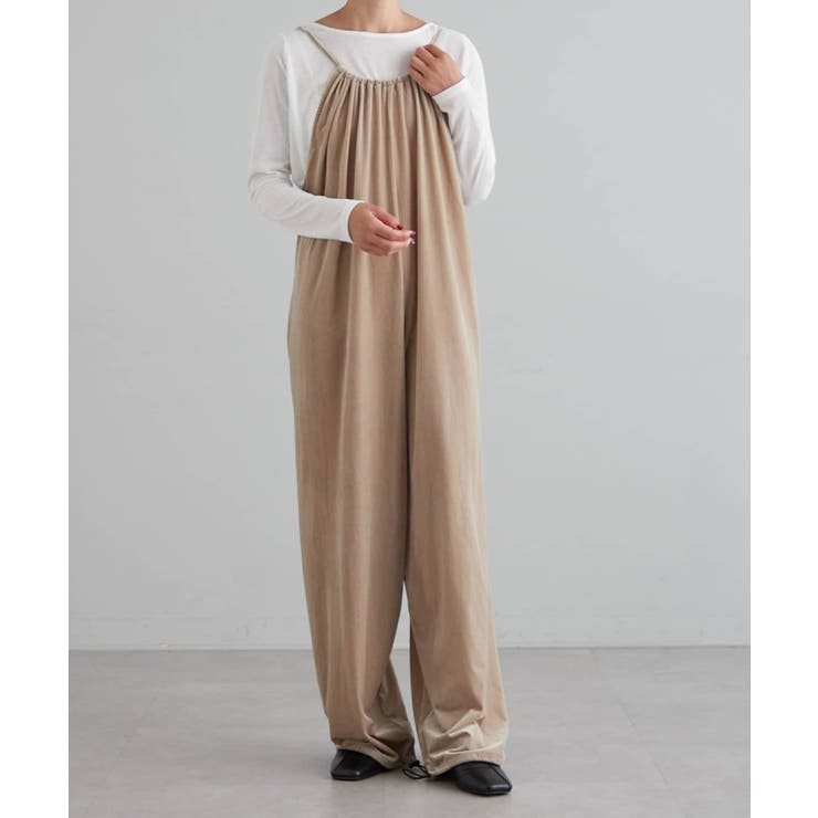 LBEG | 【earthy_】ベロアキャミサロペット | PAL GROUP OUTLET