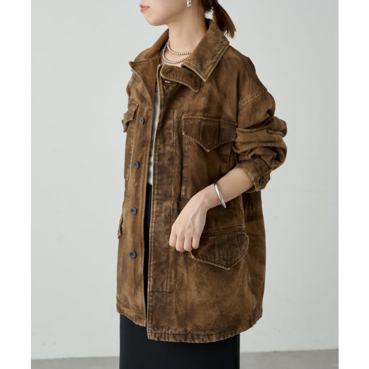 Loungedress】【ainode】hinaseレザーライクブルゾン[品番