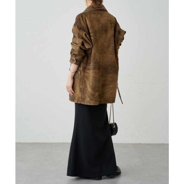 Loungedress】【ainode】hinaseレザーライクブルゾン[品番