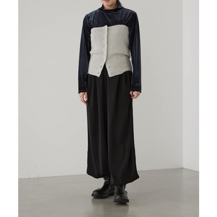 【earthy_】ラメニットベアトップ | PAL GROUP OUTLET | 詳細画像12 