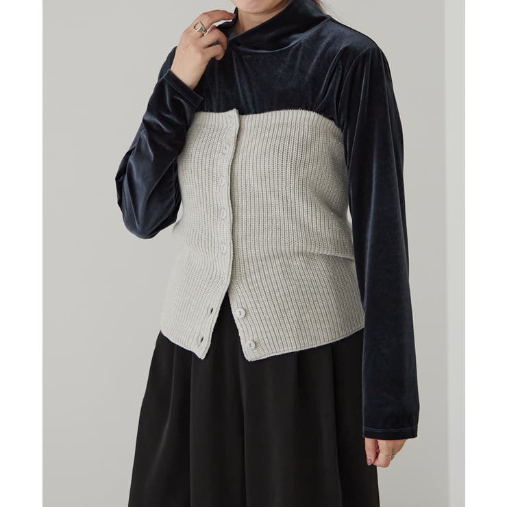 【earthy_】ラメニットベアトップ | PAL GROUP OUTLET | 詳細画像17 