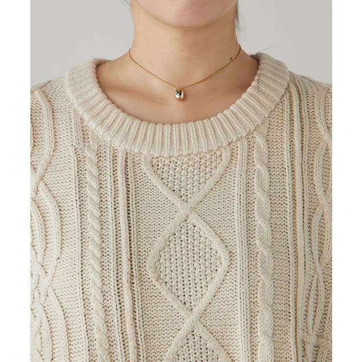 【earthy_】箔プリントニットプルオーバー | PAL GROUP OUTLET | 詳細画像21 