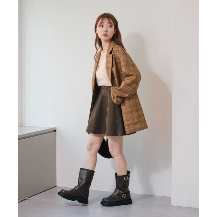 【Kastane】ダメージレザーフレアスカート | PAL GROUP OUTLET | 詳細画像13 