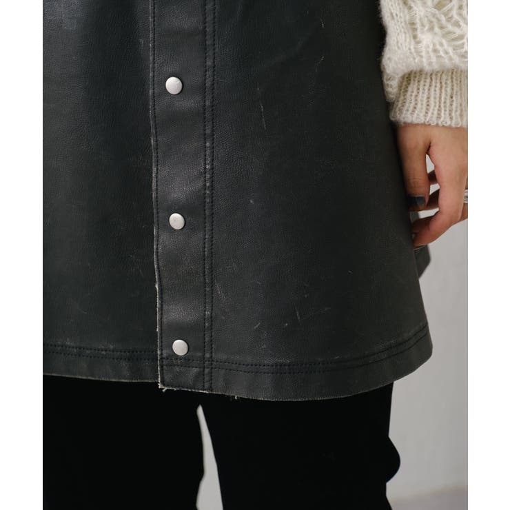 【Kastane】ダメージレザーフレアスカート | PAL GROUP OUTLET | 詳細画像21 