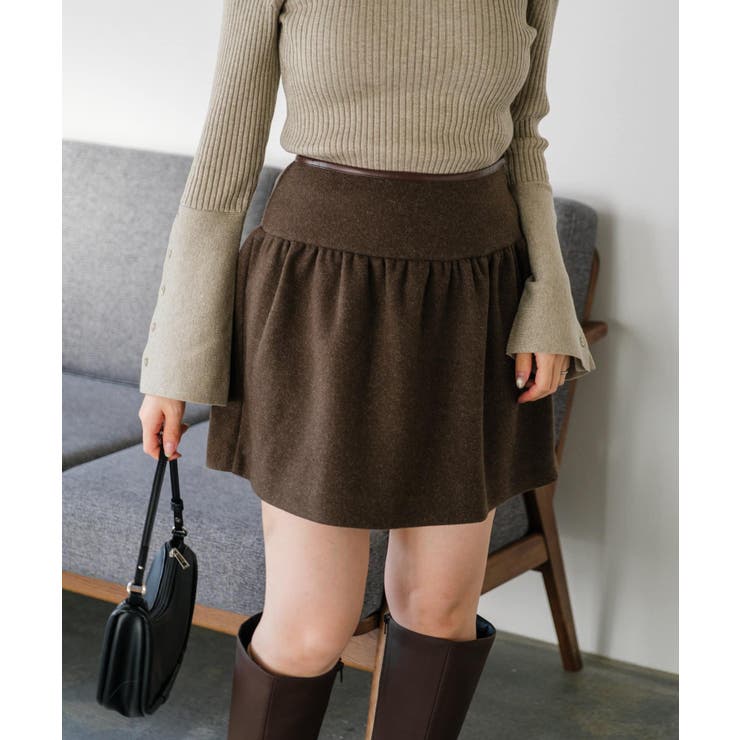 【Kastane】パイピングミニスカート | PAL GROUP OUTLET | 詳細画像2 