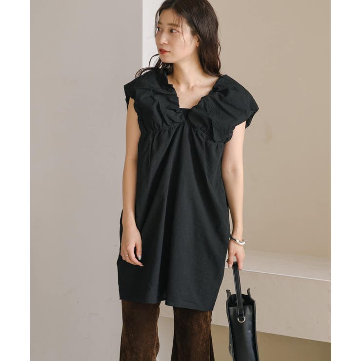 seventenbymihokawahito バルーンチュニック セール】ドットバルーンチュニック（チュニック）｜leimn