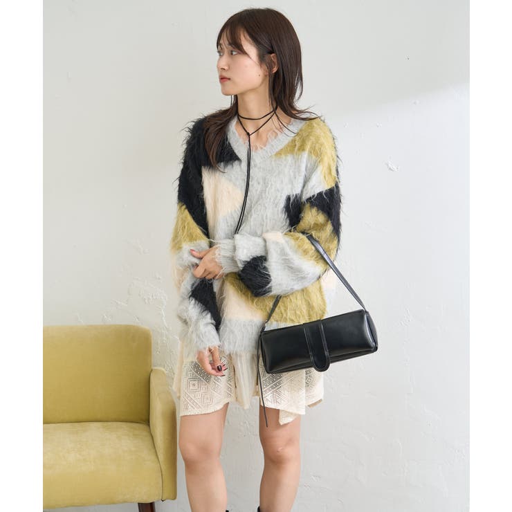 kastane シャギー柄編みニット PAL GROUP OUTLET｜【Kastane】シャギー柄編みニット | Rakuten