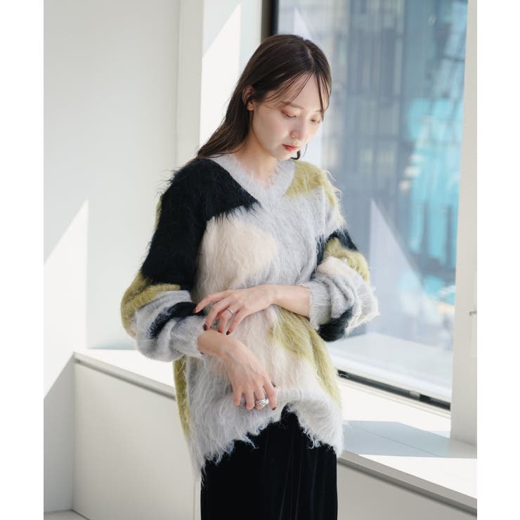 【Kastane】シャギー柄編みニット | PAL GROUP OUTLET | 詳細画像22 