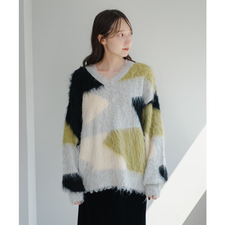 【Kastane】シャギー柄編みニット | PAL GROUP OUTLET | 詳細画像29 