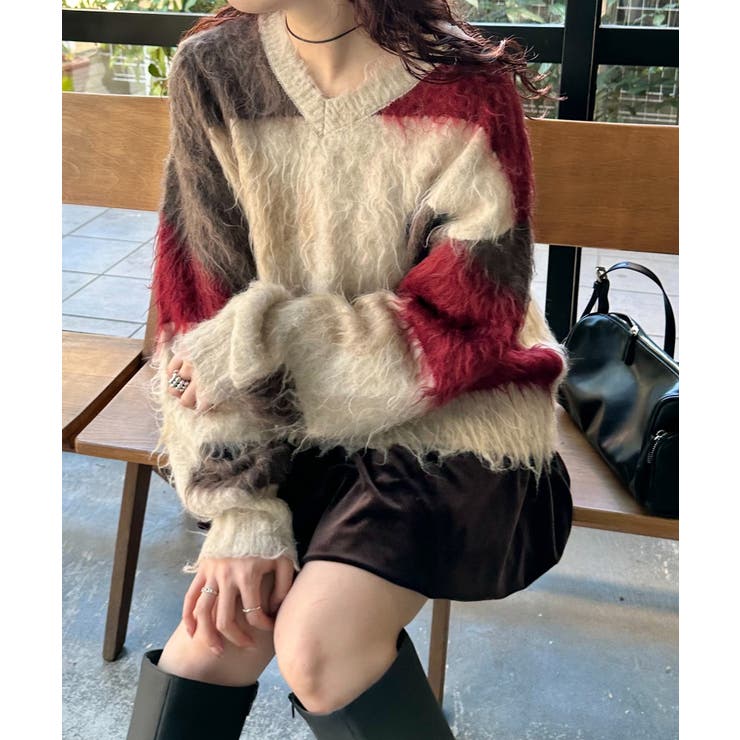 【Kastane】シャギー柄編みニット | PAL GROUP OUTLET | 詳細画像37 