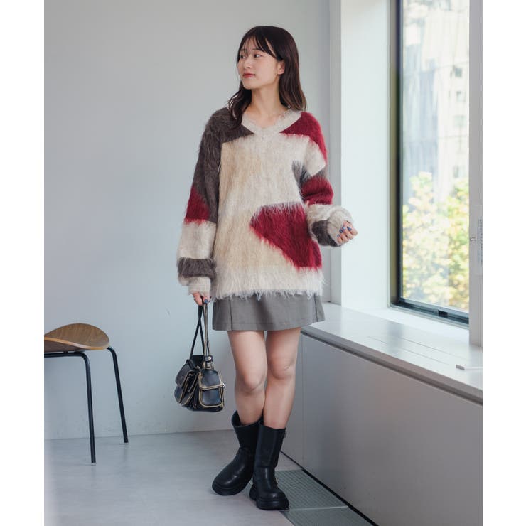 【Kastane】シャギー柄編みニット | PAL GROUP OUTLET | 詳細画像49 