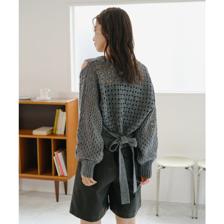 【Kastane】limitedウエストリボンスリットニット | PAL GROUP OUTLET | 詳細画像3 