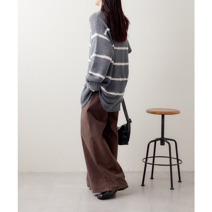 【mystic】シアーボーダーニット | PAL GROUP OUTLET | 詳細画像4 