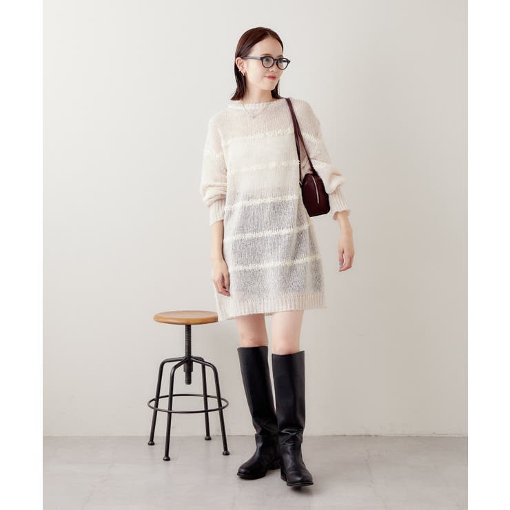 【mystic】シアーボーダーニット | PAL GROUP OUTLET | 詳細画像8 