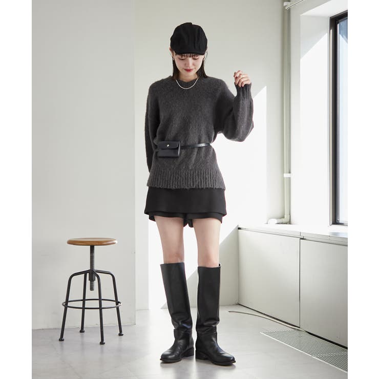 【mystic】モヘアライクベルトポーチ付きニット | PAL GROUP OUTLET | 詳細画像8 