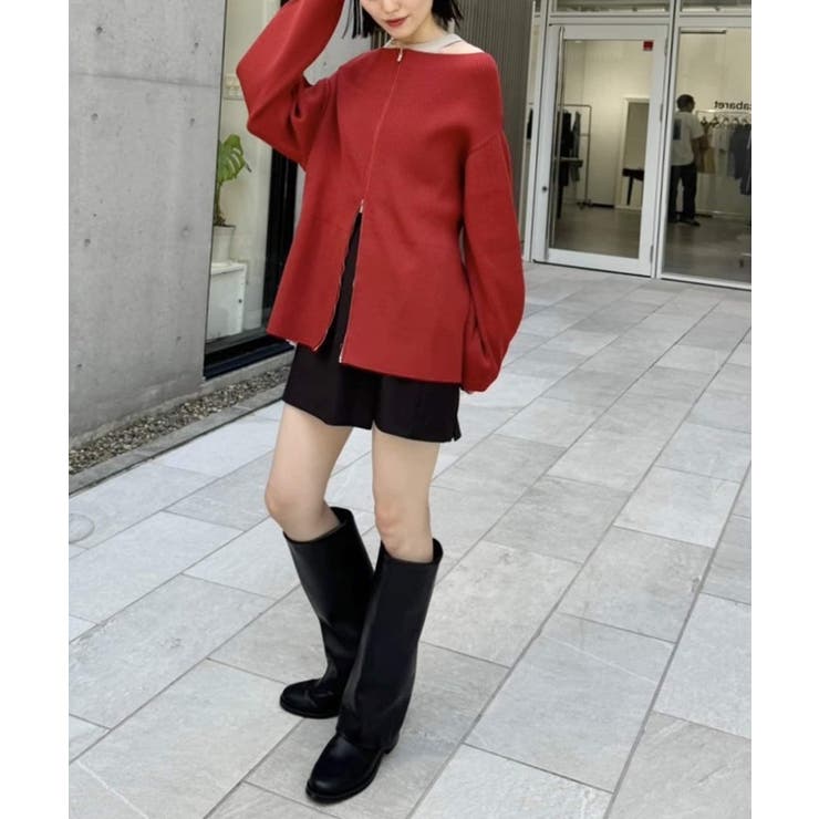 【mystic】オフショルZIPカーディガン | PAL GROUP OUTLET | 詳細画像18 