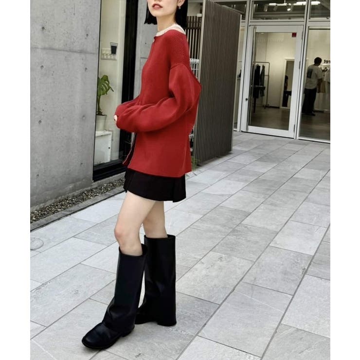 【mystic】オフショルZIPカーディガン | PAL GROUP OUTLET | 詳細画像19 