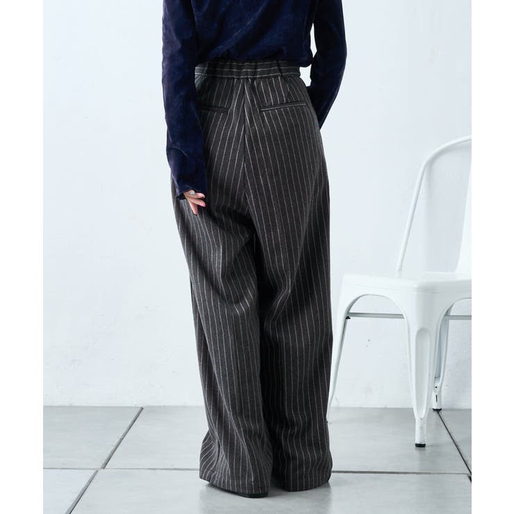 w closet】ウール混ストライプパンツ[品番：PALW0006076]｜PAL GROUP