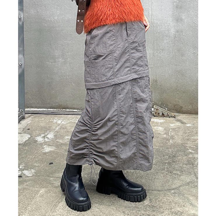 GRY | 【w closet】マルチWAYカーゴスカート | PAL GROUP OUTLET