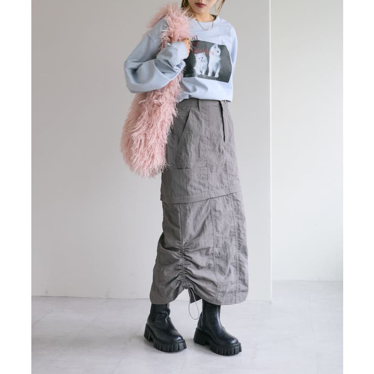 【w closet】マルチWAYカーゴスカート | PAL GROUP OUTLET | 詳細画像1 