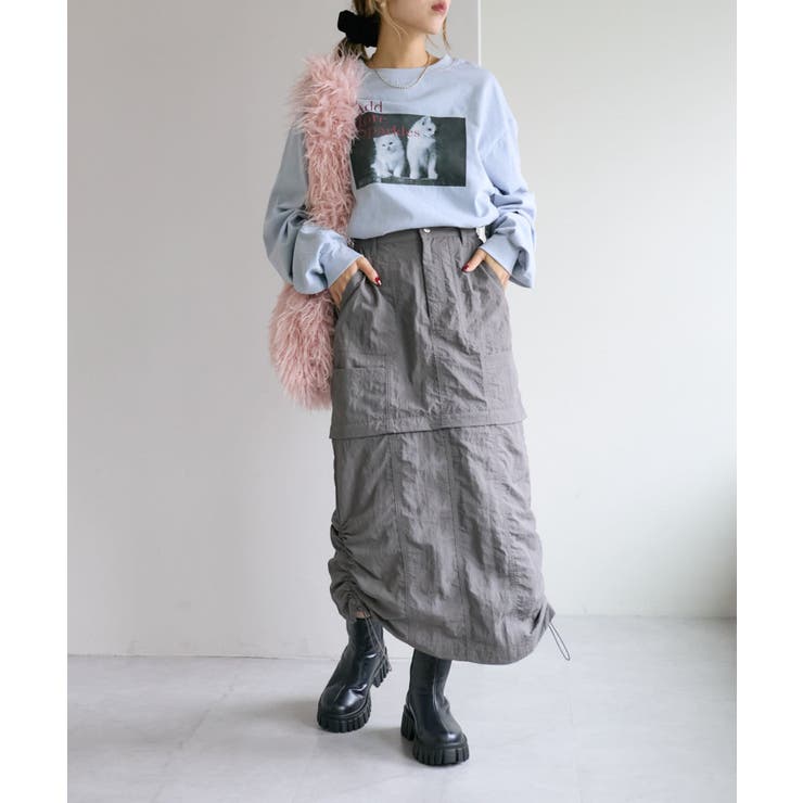 【w closet】マルチWAYカーゴスカート | PAL GROUP OUTLET | 詳細画像2 